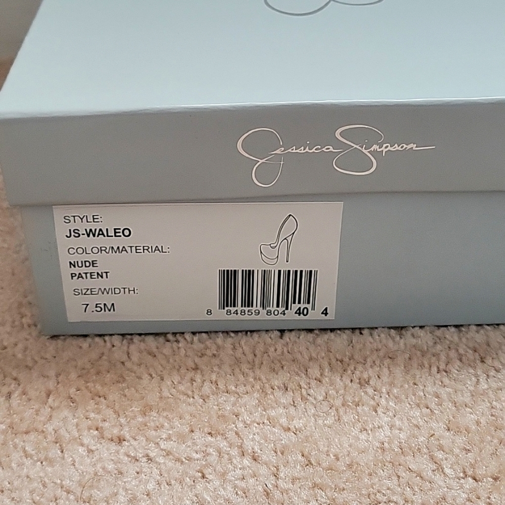 Jessica Simpson Nude Patent Heels